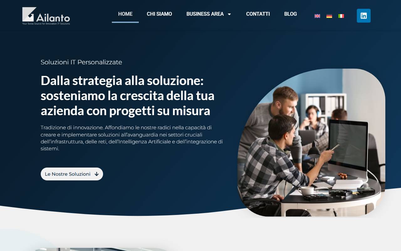 Anteprima del sito: Ailanto AG