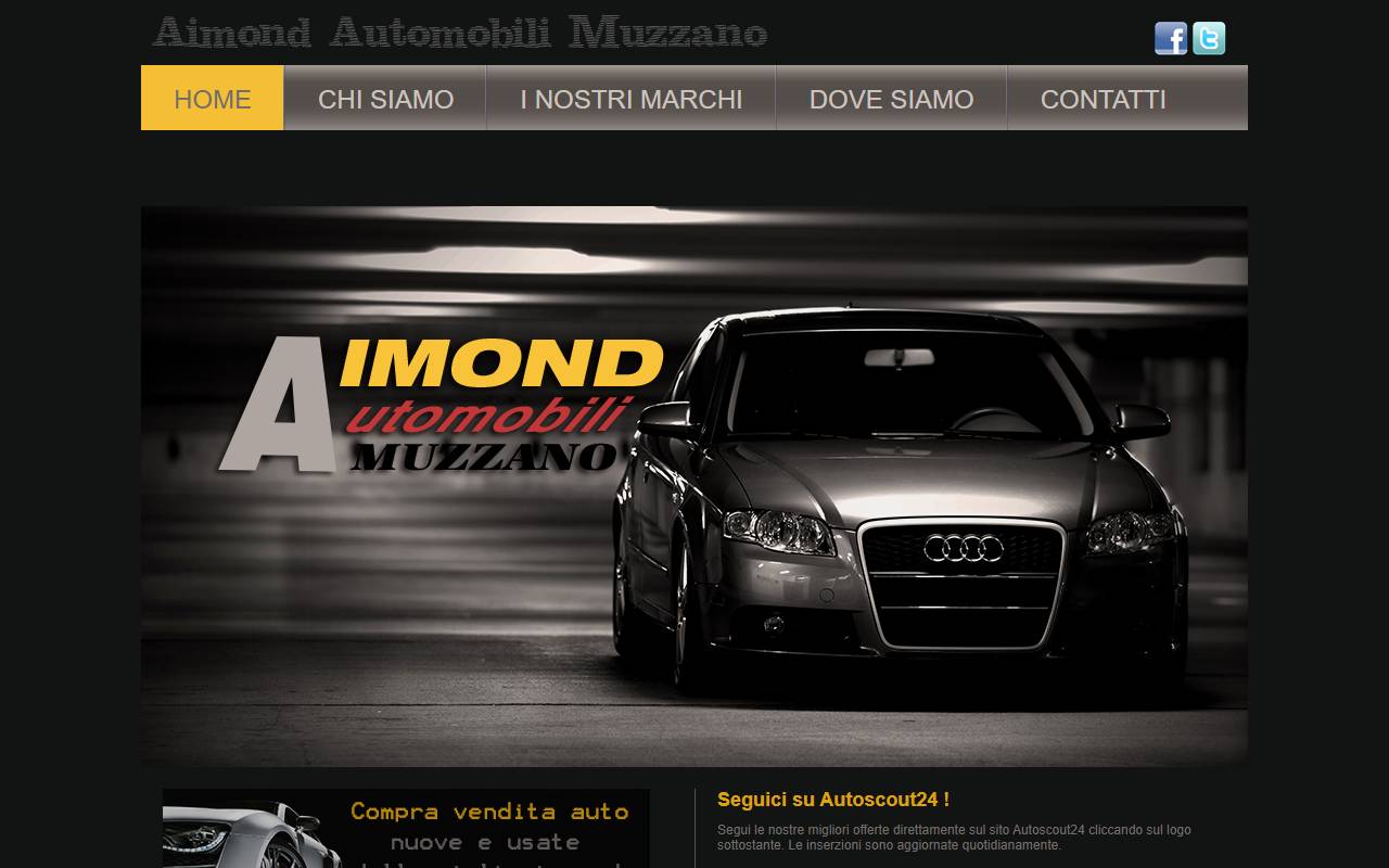 Anteprima del sito: Aimond Automobili Sagl