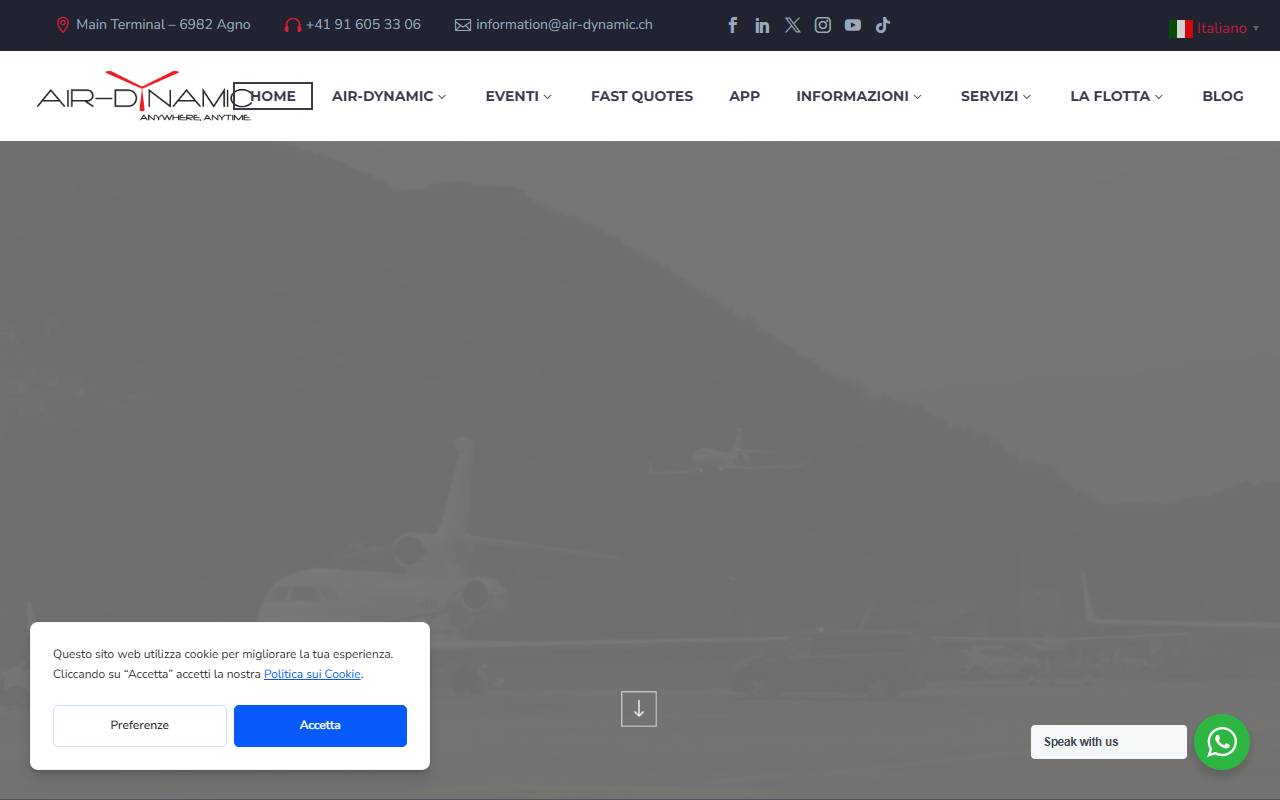 Anteprima del sito: Air-Dynamic SA