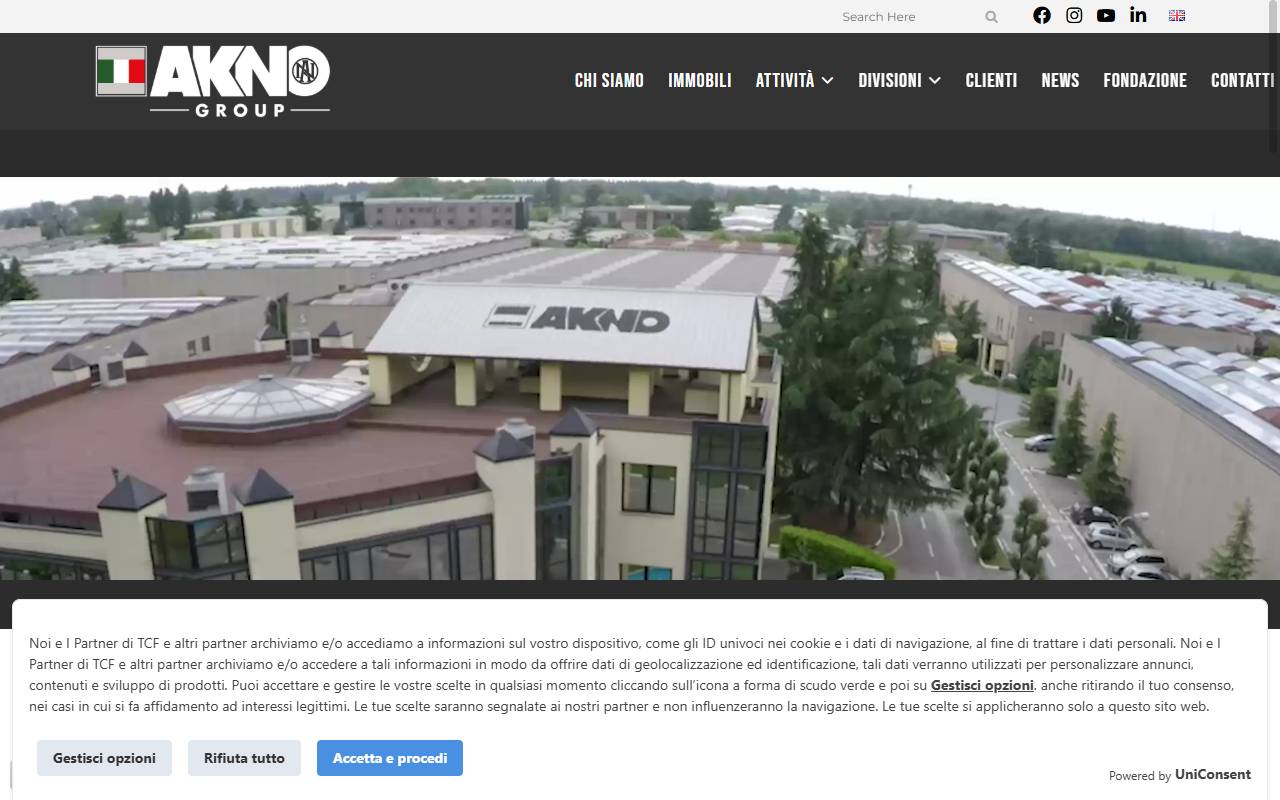 Anteprima del sito: Akno Suisse Constructions SA
