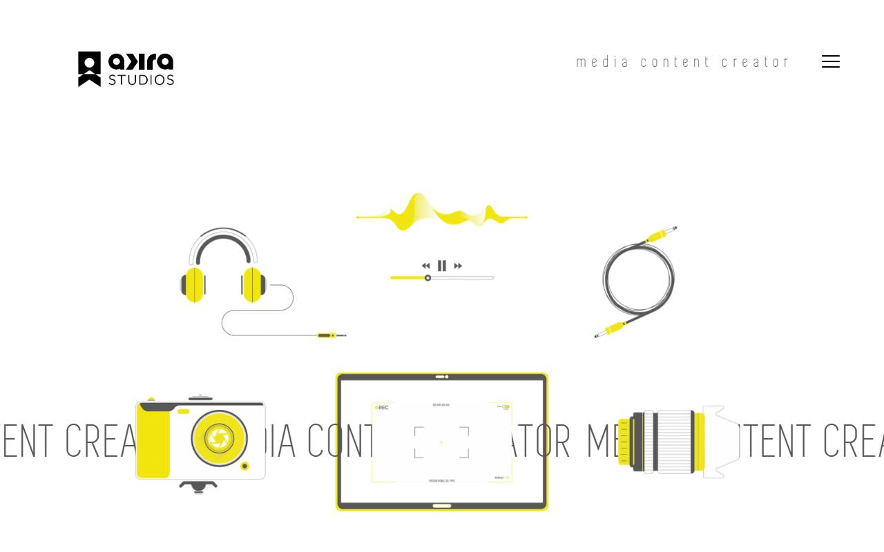Anteprima del sito: akra multimedia studios sagl