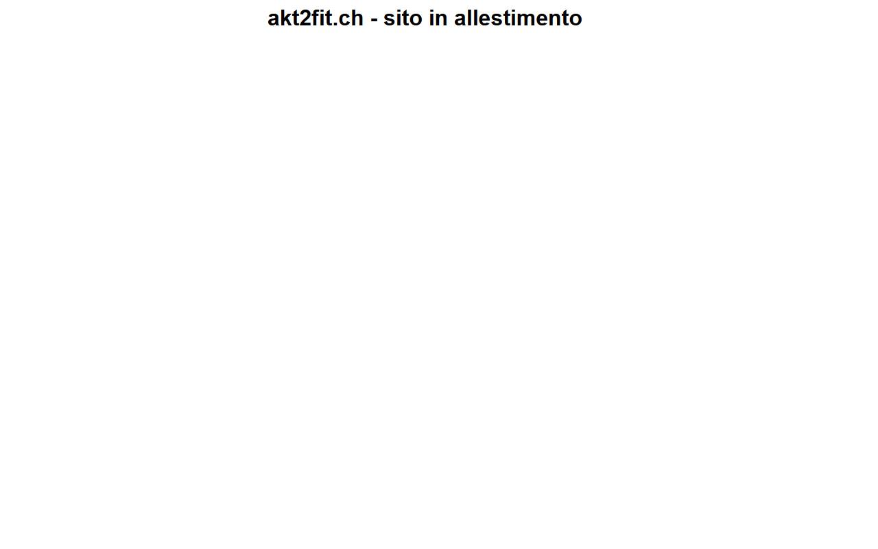 Anteprima del sito: Akt2Fit Sagl