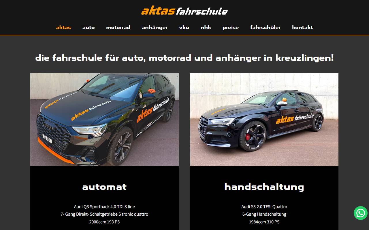 Anteprima del sito: Aktas di Aktas Sadik