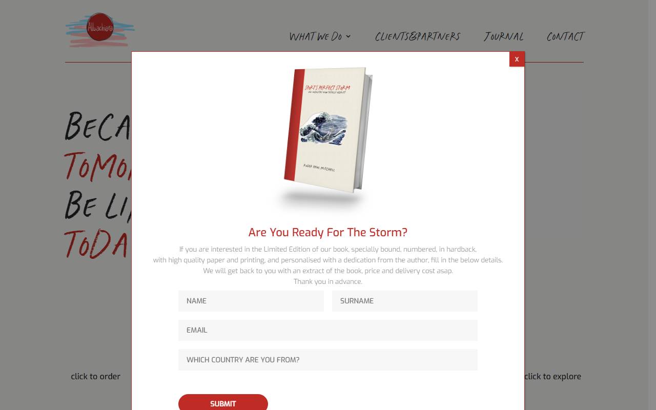 Anteprima del sito: Albachiara Sagl