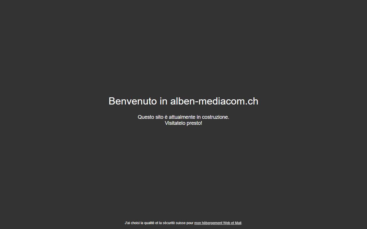 Anteprima del sito: ALBEN Media & Communication Sagl