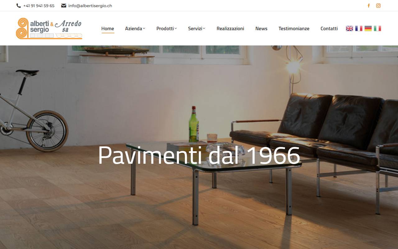 Anteprima del sito: Alberti Sergio & Arredo SA
