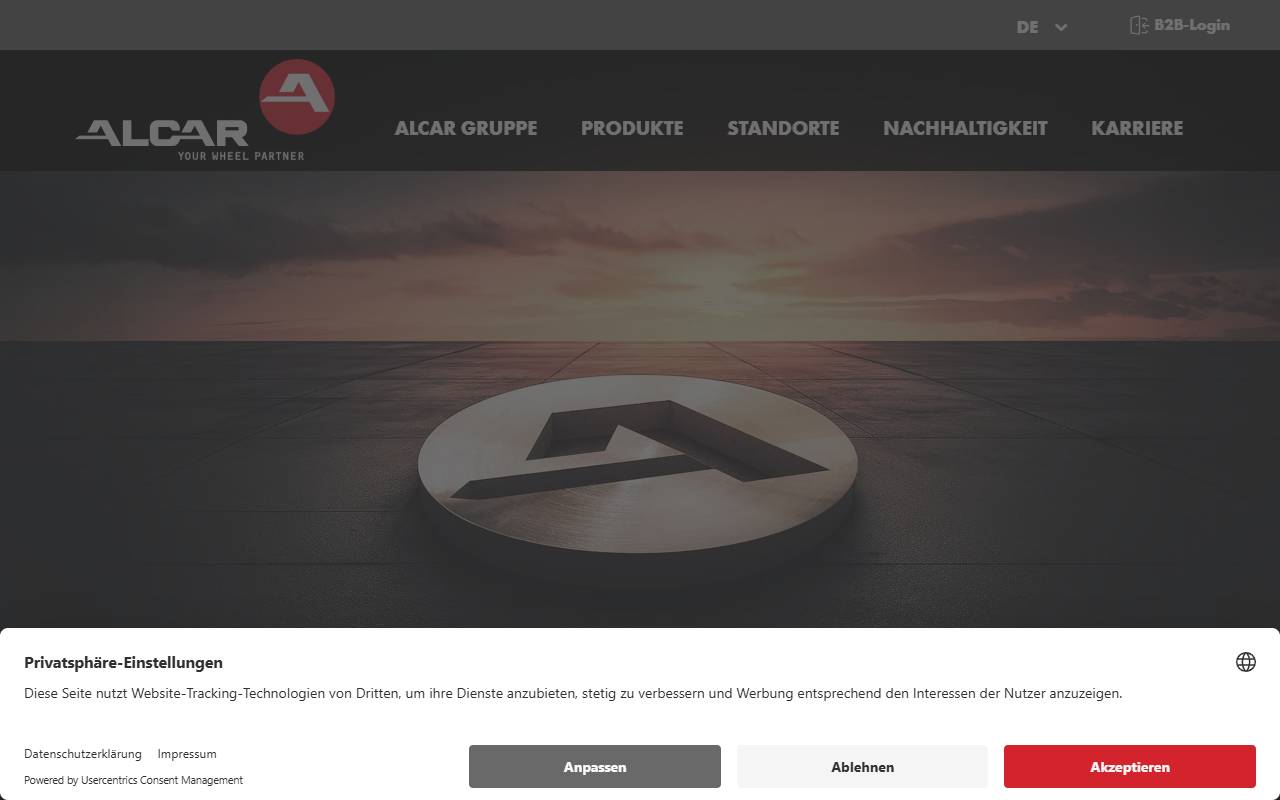 Anteprima del sito: Alcar Ruote SA
