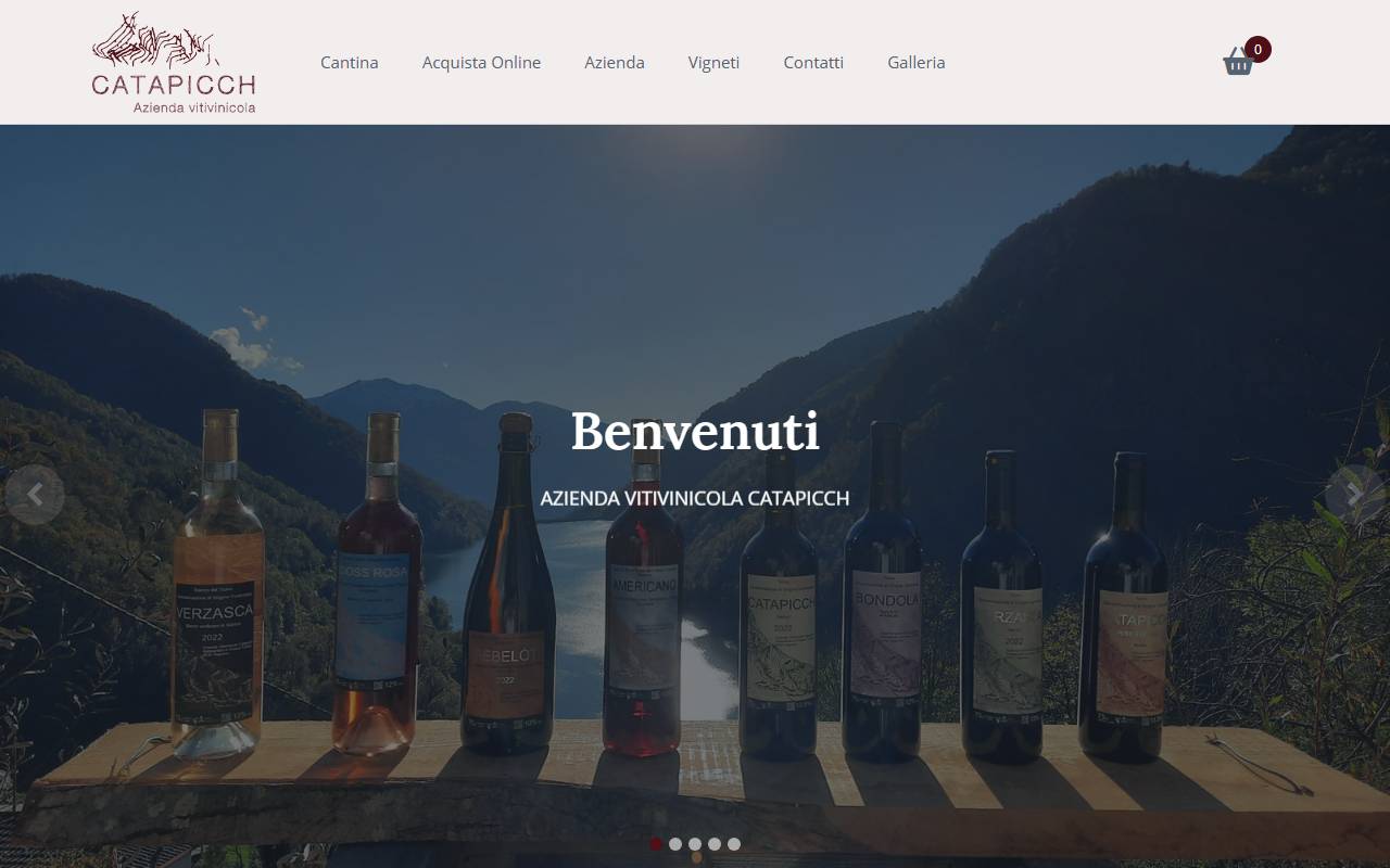 Anteprima del sito: Turello Alessandro - Azienda Vitivinicola al Catapicch