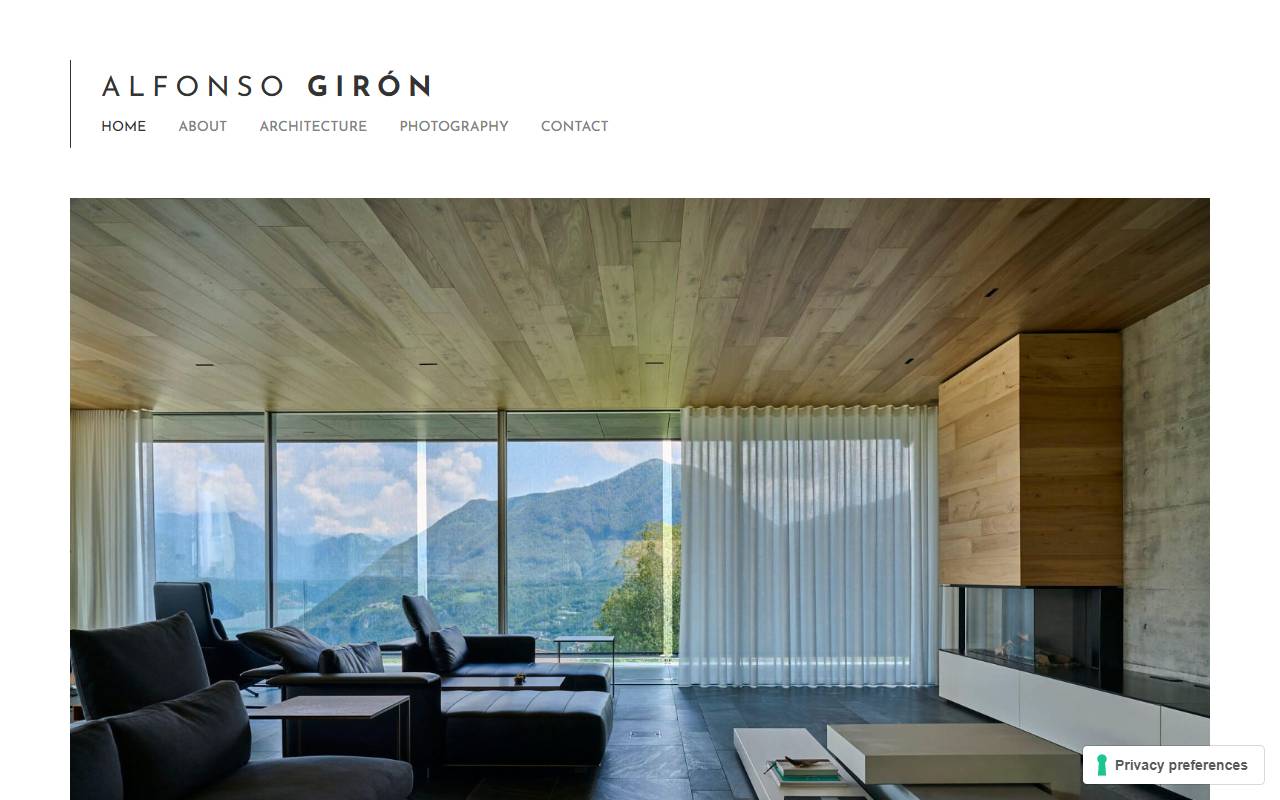 Anteprima del sito: Studio Architetto ALFONSO GIRON DOMINGUEZ