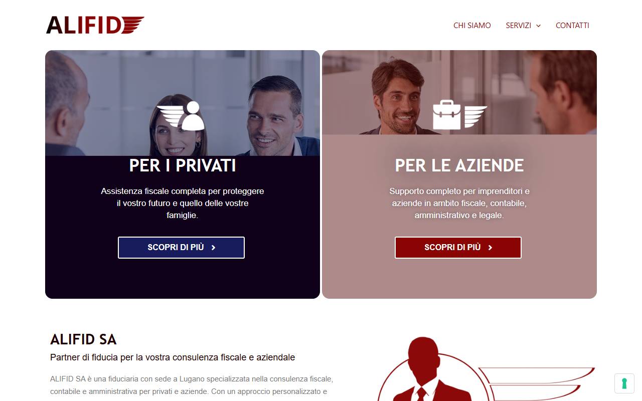 Anteprima del sito: ALIFID SA
