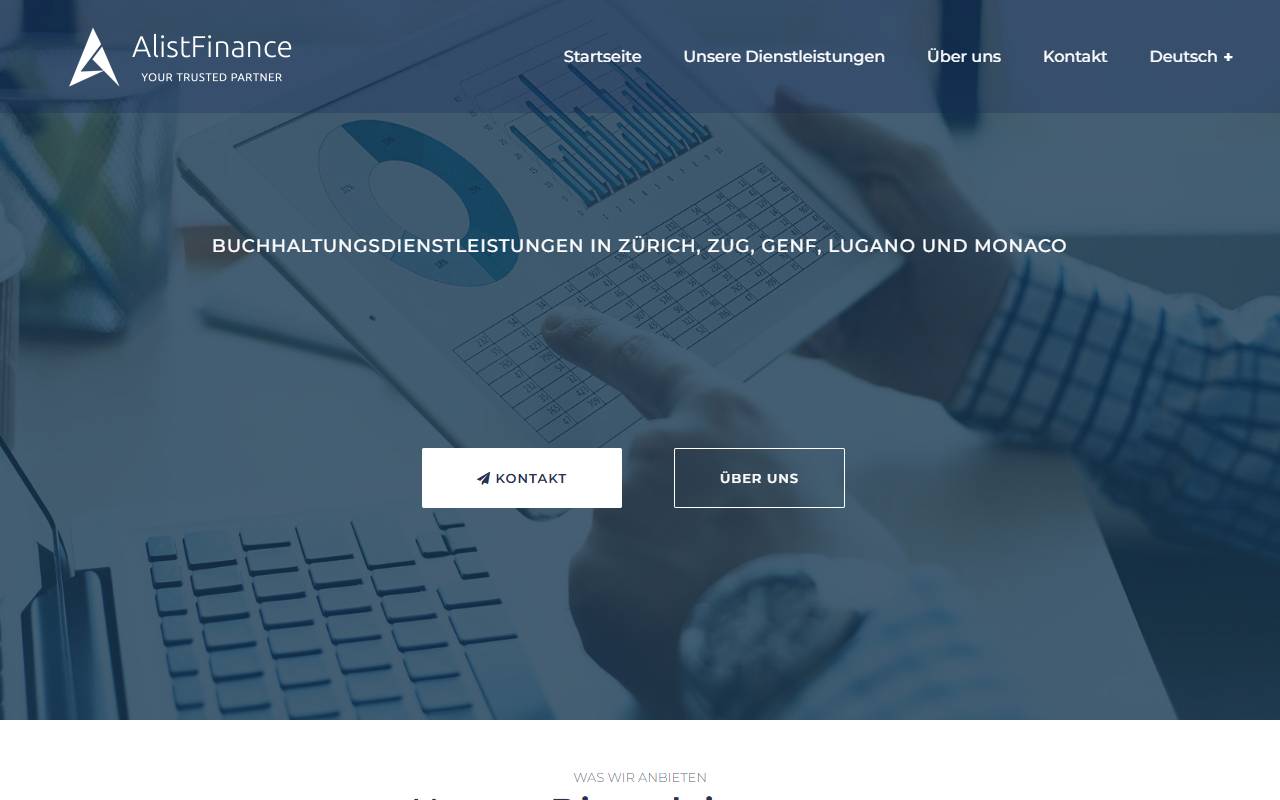 Anteprima del sito: Alist Finance GmbH