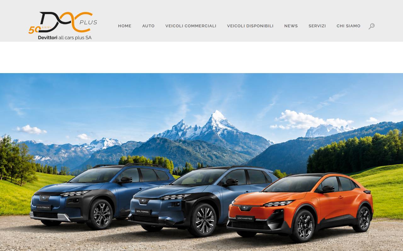 Anteprima del sito: Devittori all cars plus SA