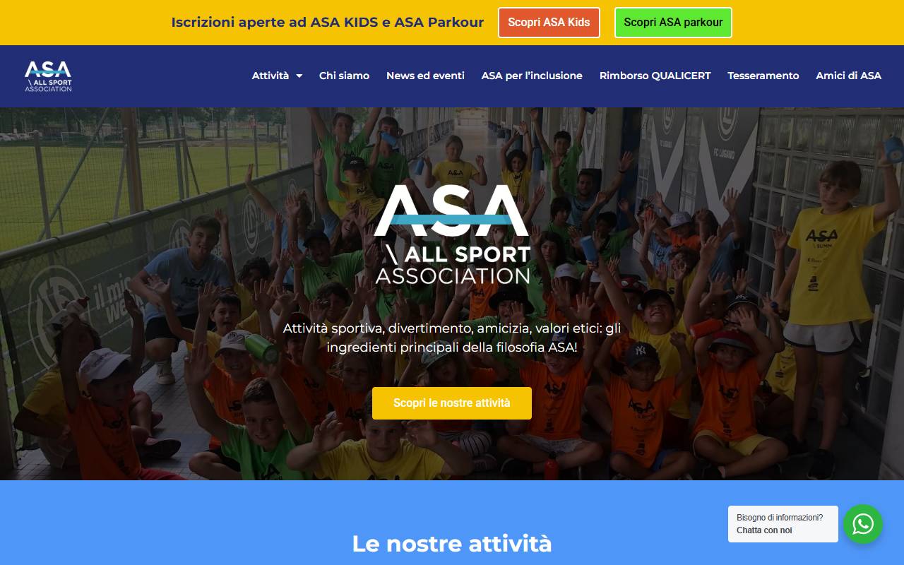 Anteprima del sito: All Sport Association