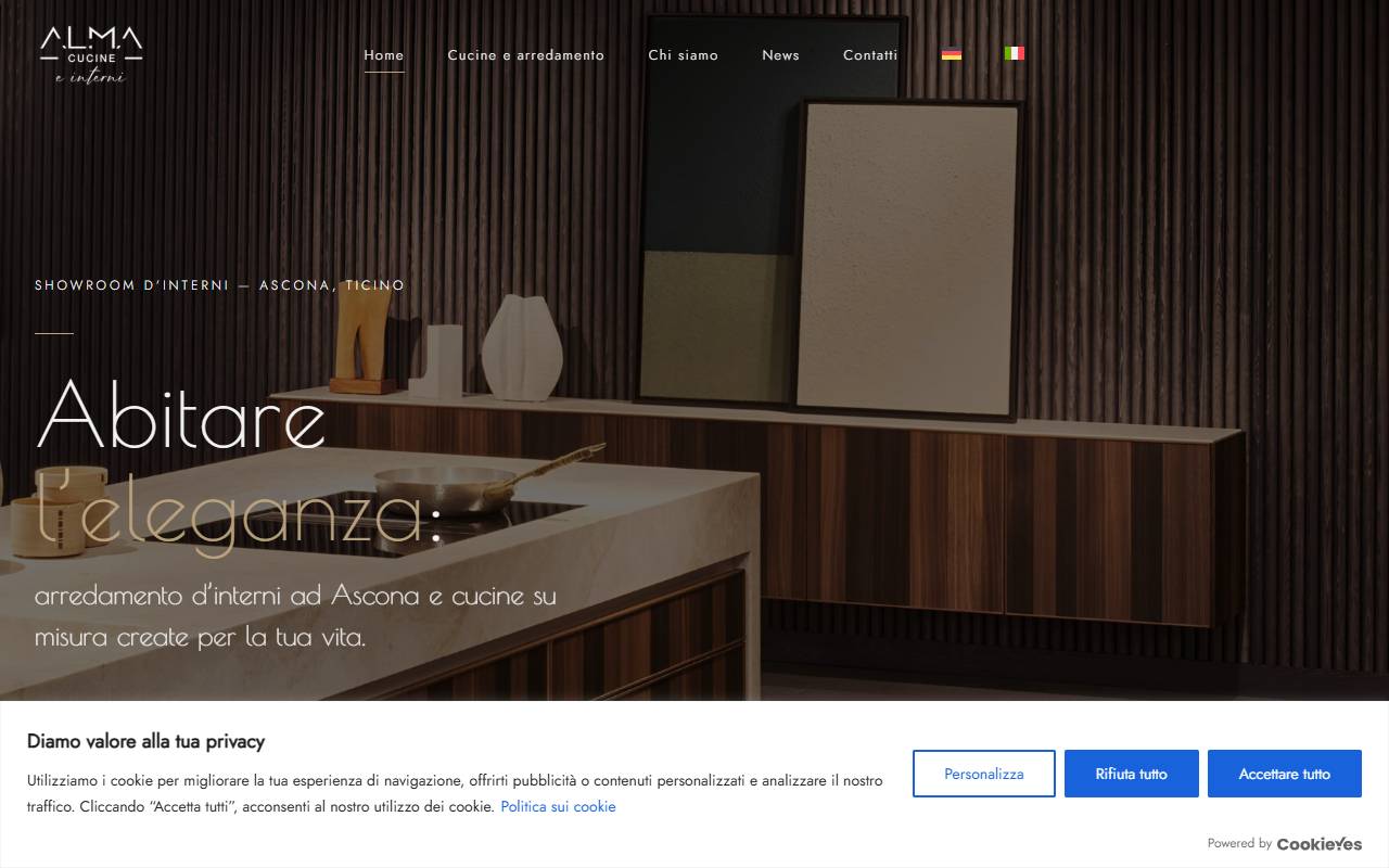 Anteprima del sito: ALMA CUCINE SA