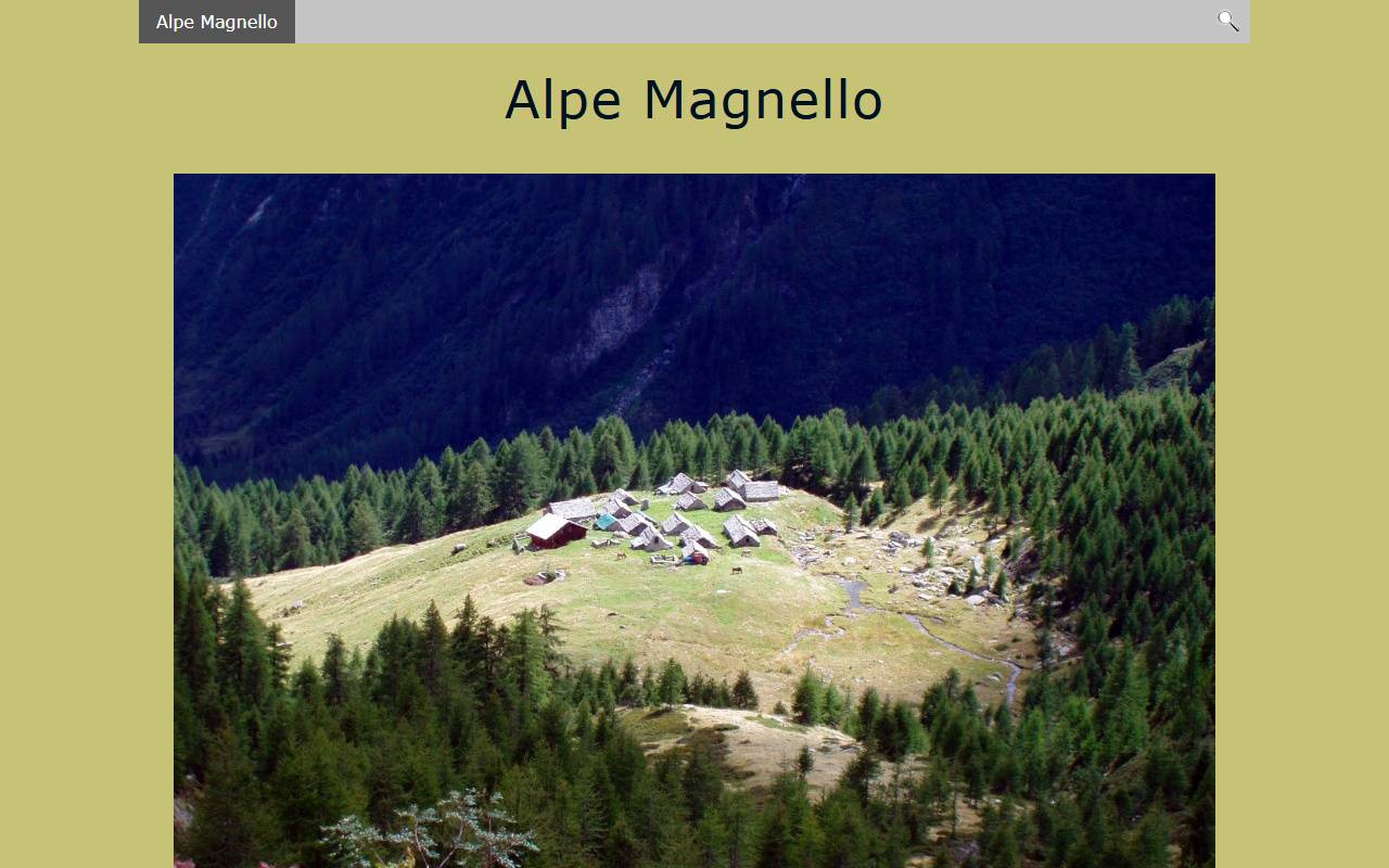 Anteprima del sito: Fondazione Alpe Magnello
