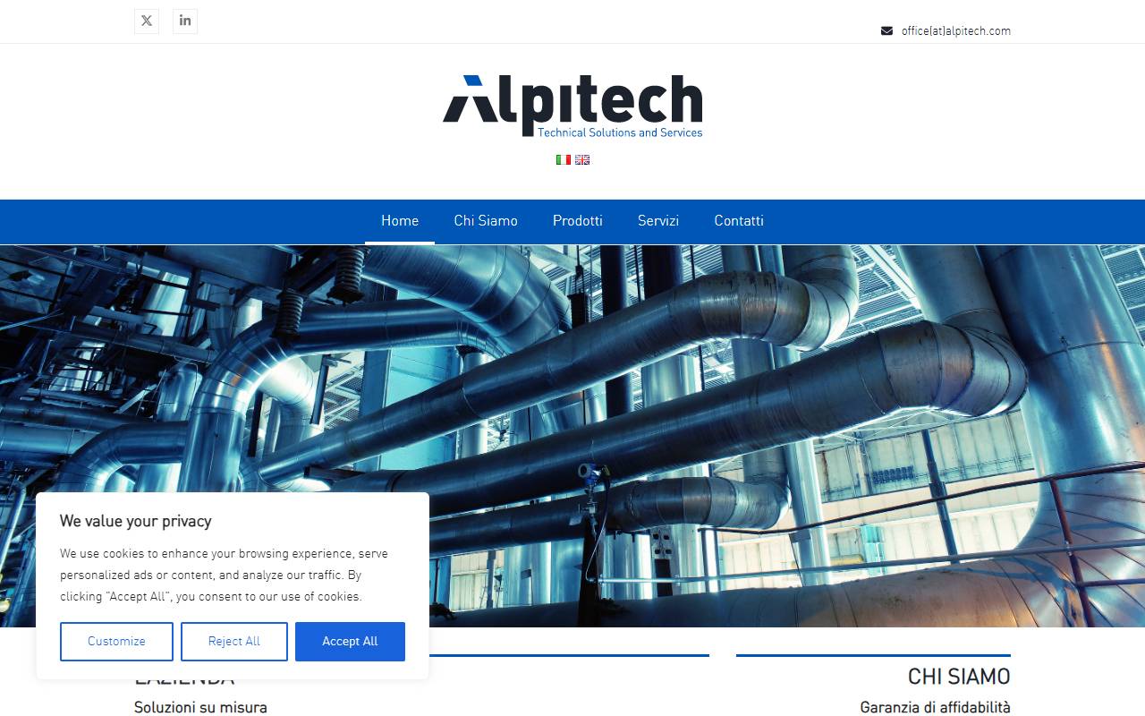 Anteprima del sito: ALPITECH SA