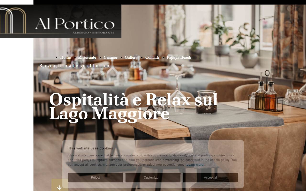 Anteprima del sito: Al Portico SA