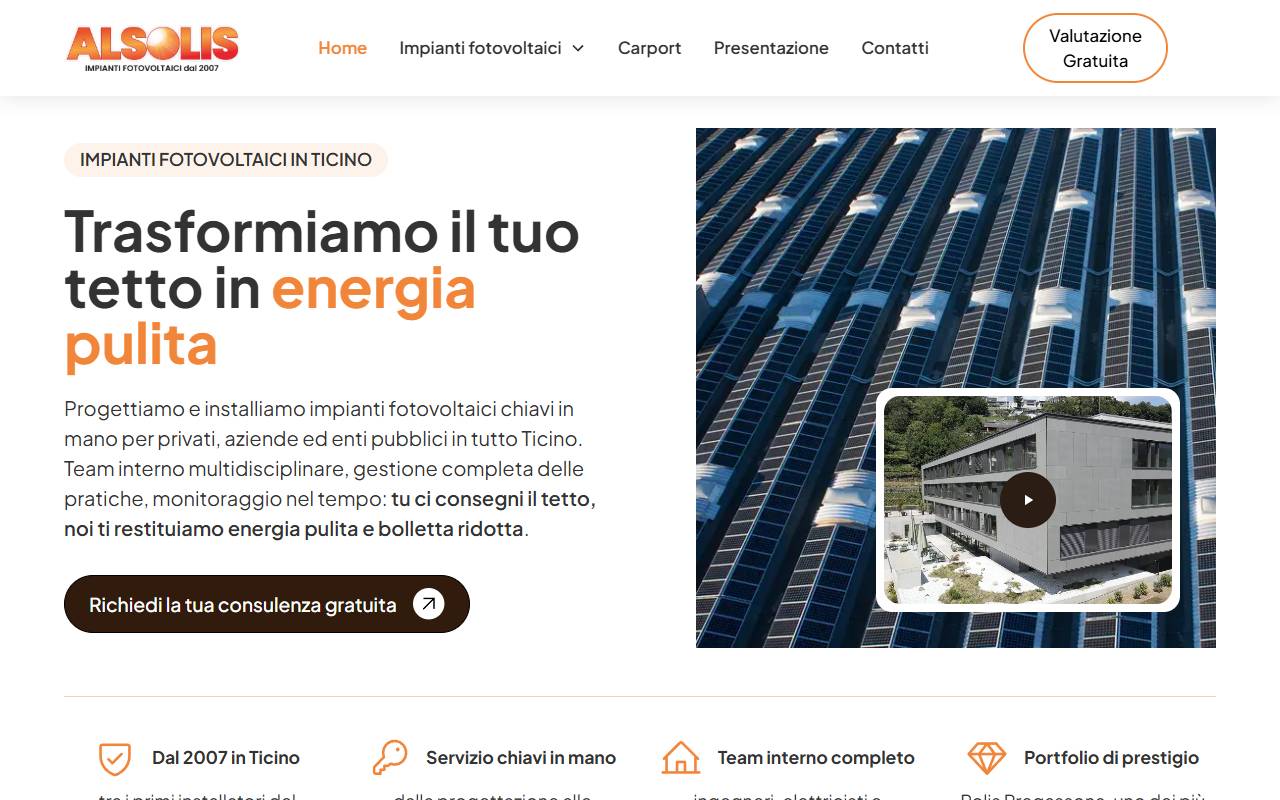 Anteprima del sito: ALSOLIS SA