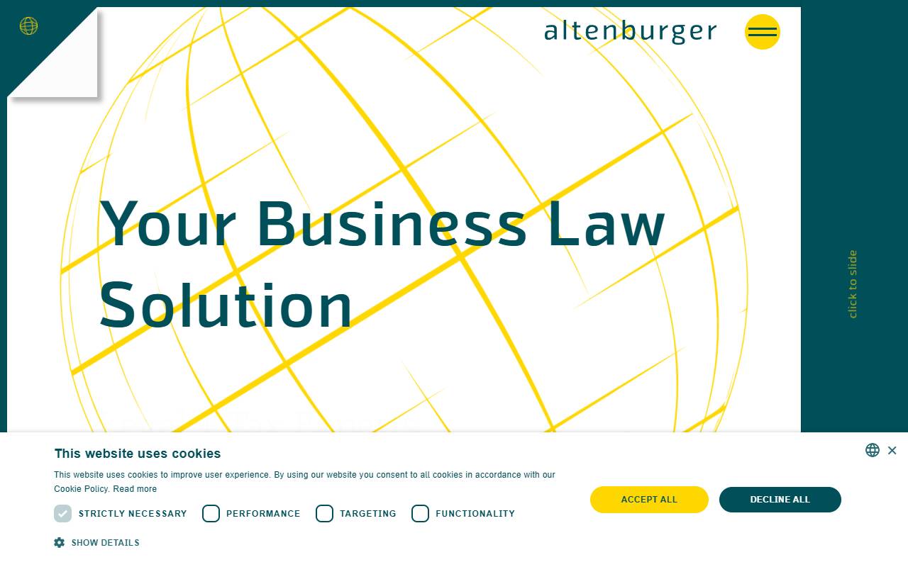 Anteprima del sito: ALTENBURGER LTD legal + tax
