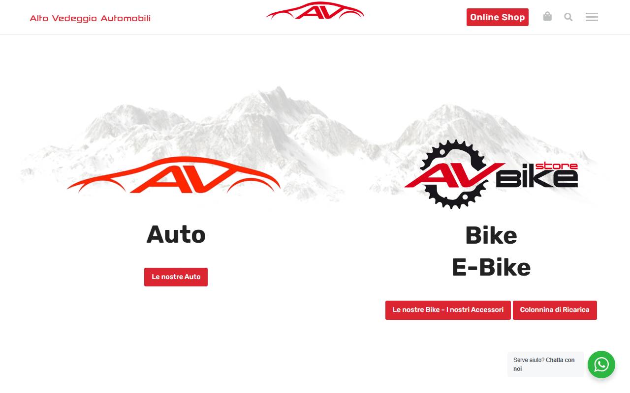 Anteprima del sito: Alto Vedeggio Automobili SA