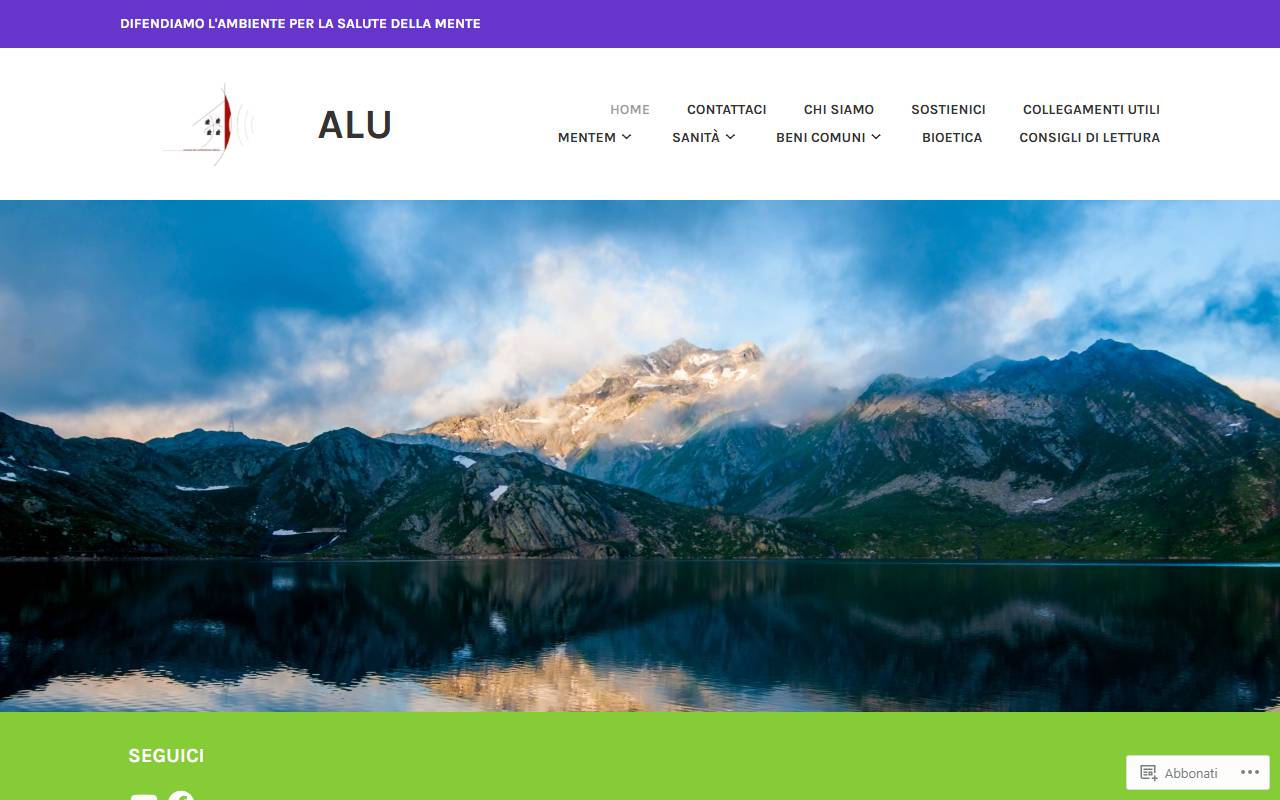 Anteprima del sito: Associazione Libera-mente Umani - ALU