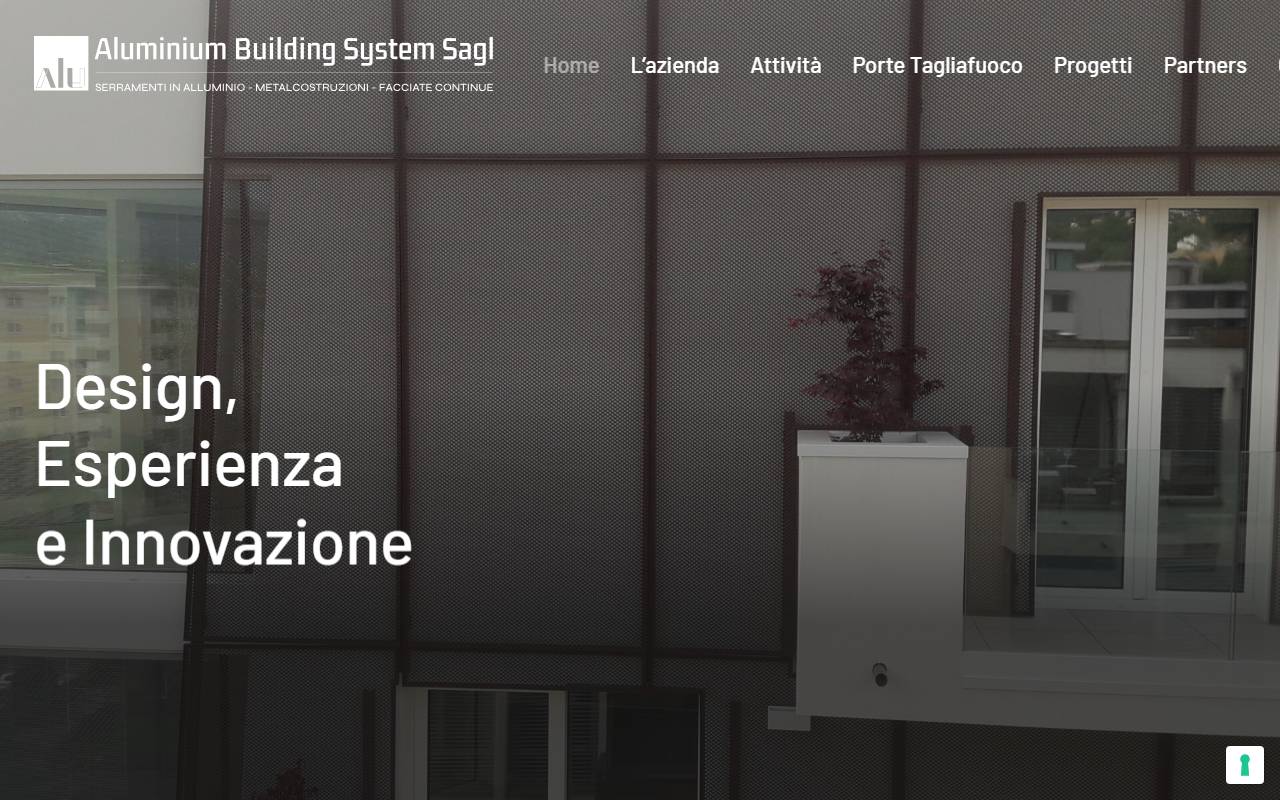 Anteprima del sito: Aluminium Building System Sagl