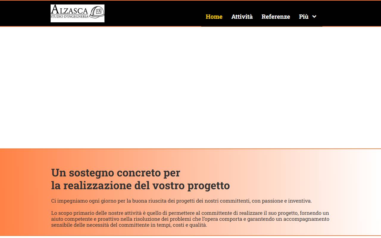 Anteprima del sito: Alzasca studio d'ingegneria Sagl