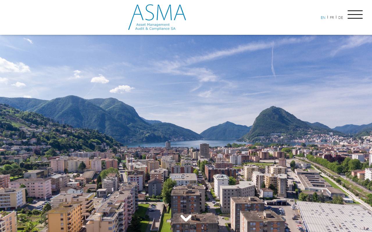 Anteprima del sito: ASMA Asset Management Audit & Compliance SA, succursale Lugano