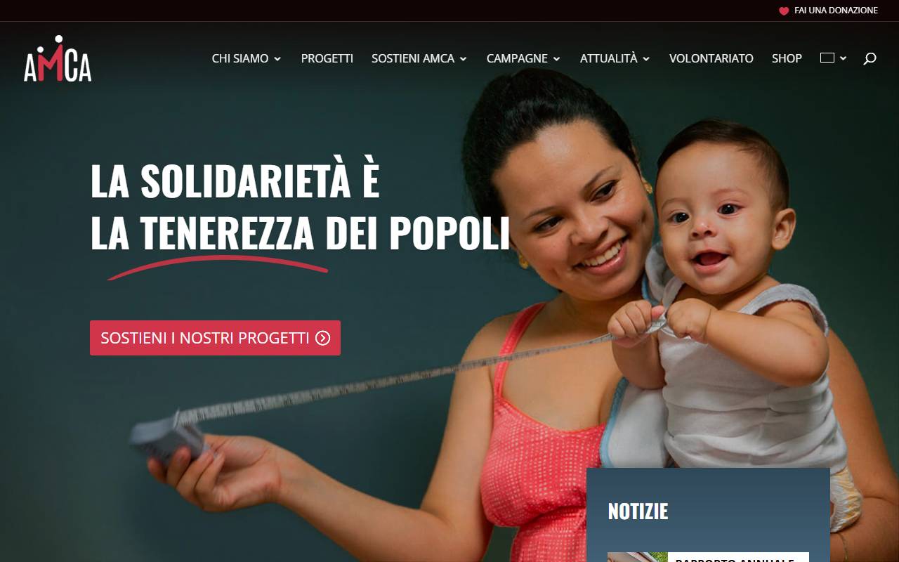 Anteprima del sito: Associazione per l'aiuto medico al Centro America