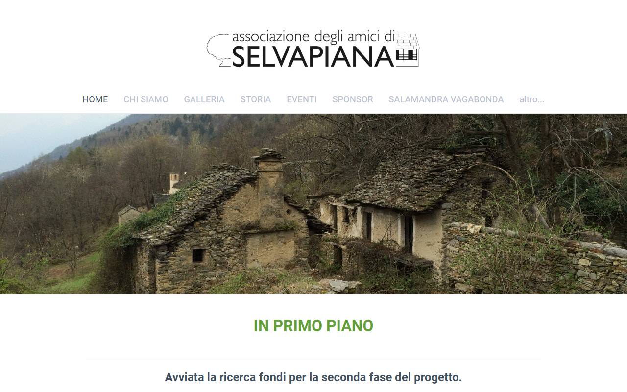 Anteprima del sito: Associazione degli amici di Selvapiana