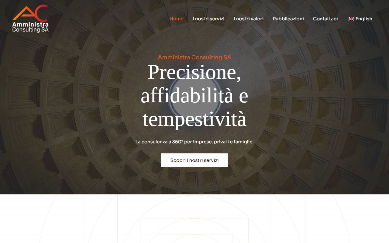Anteprima del sito: Amministra Consulting SA