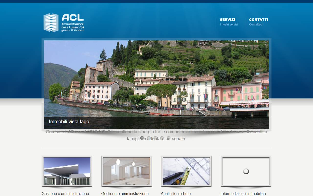 Anteprima del sito: Amministrazione Casa Lugano SA