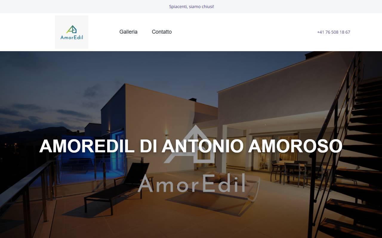 Anteprima del sito: AmorEdil di Antonio Amoroso