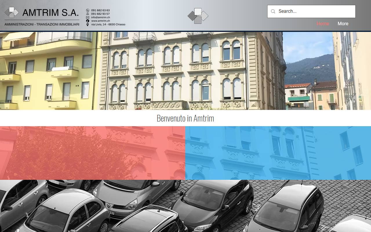 Anteprima del sito: Amtrim Amministrazioni transazioni immobiliari e turistiche SA