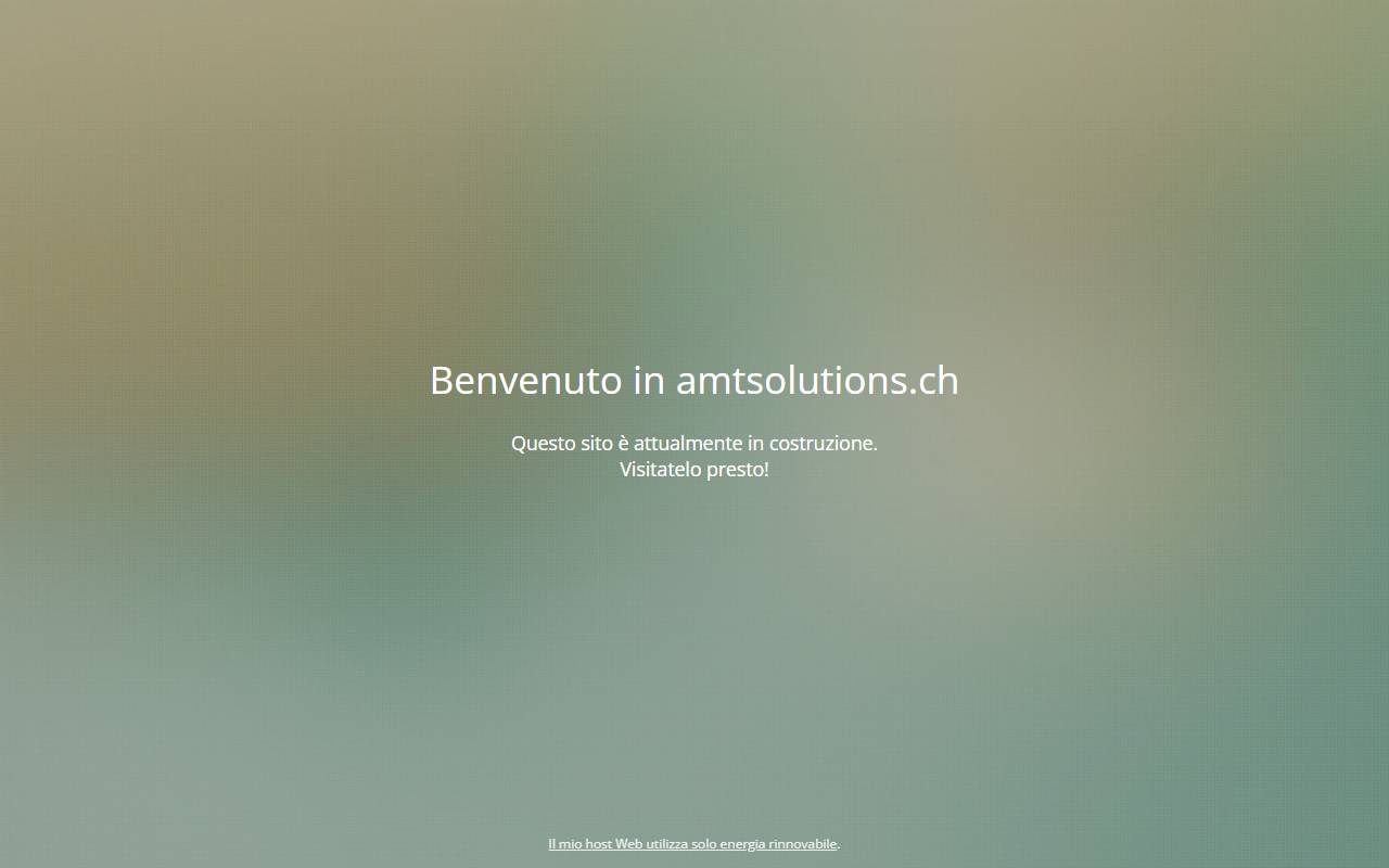 Anteprima del sito: AMT Solutions SAGL