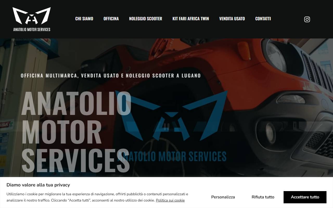 Anteprima del sito: Anatolio Motor Services Sagl