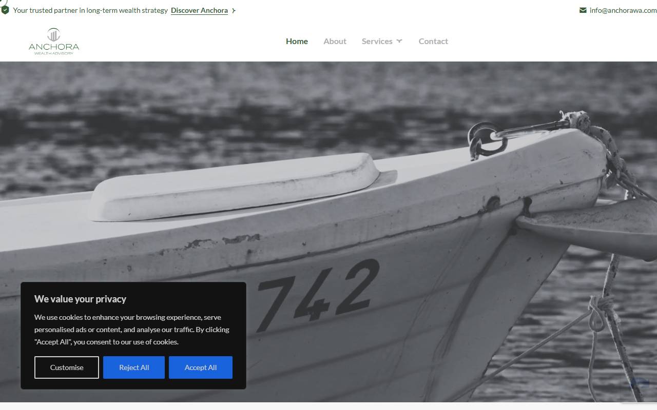 Anteprima del sito: Anchora Wealth Advisory SA