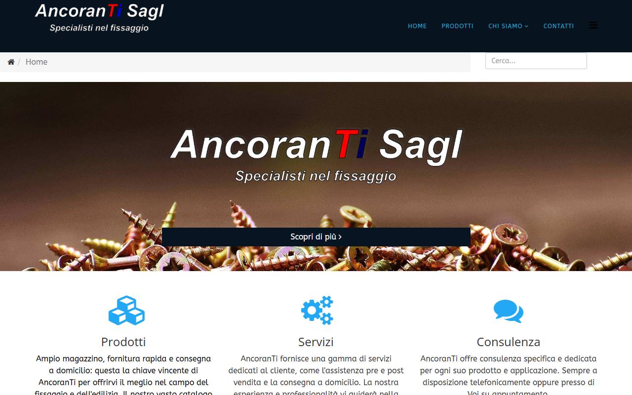 Anteprima del sito: AncoranTi Sagl