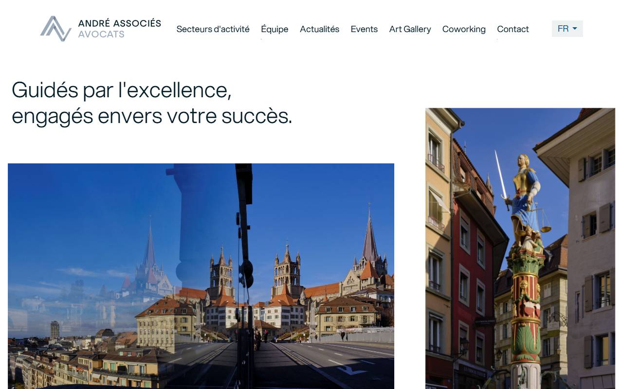 Anteprima del sito: André Associés SA, succursale de Lugano
