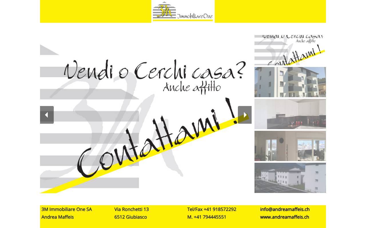 Anteprima del sito: 3M Immobiliare One SA