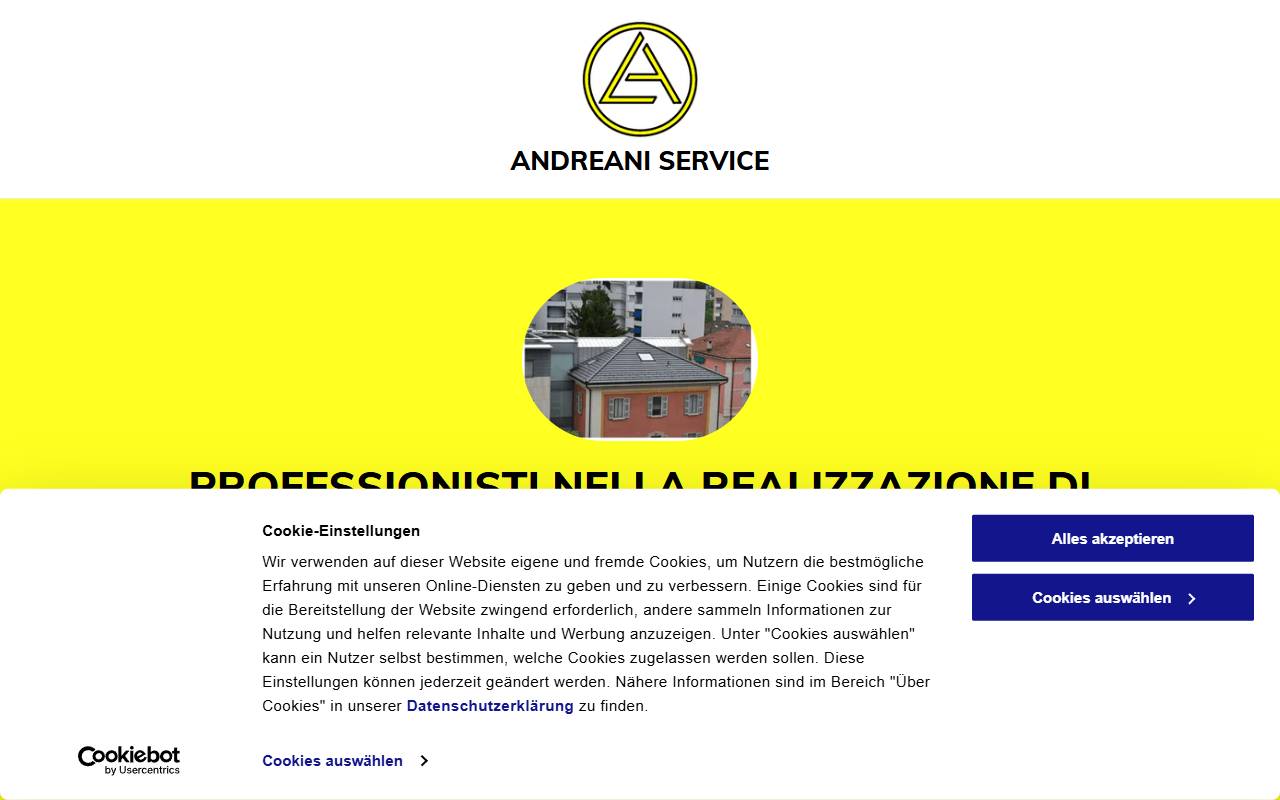 Anteprima del sito: Andreani Service