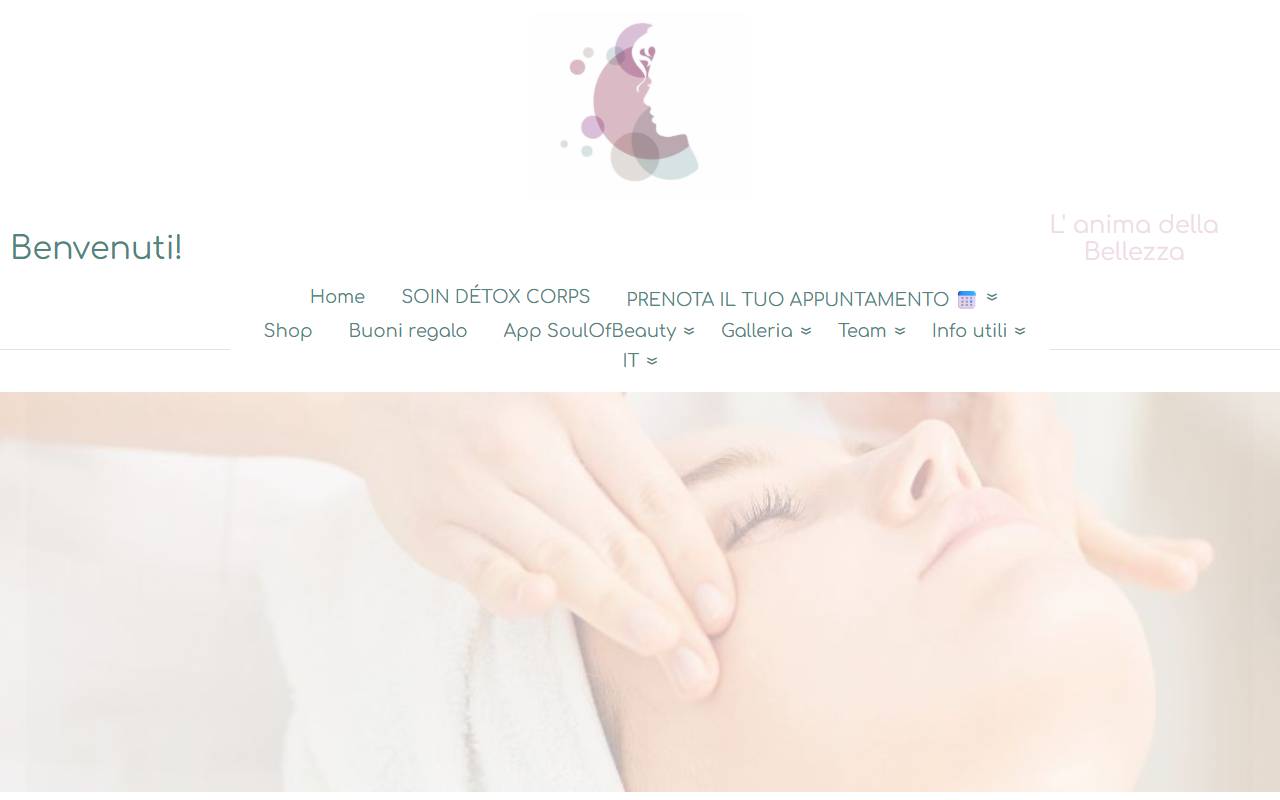 Anteprima del sito: L'anima della bellezza di Francesca Chiaravalloti