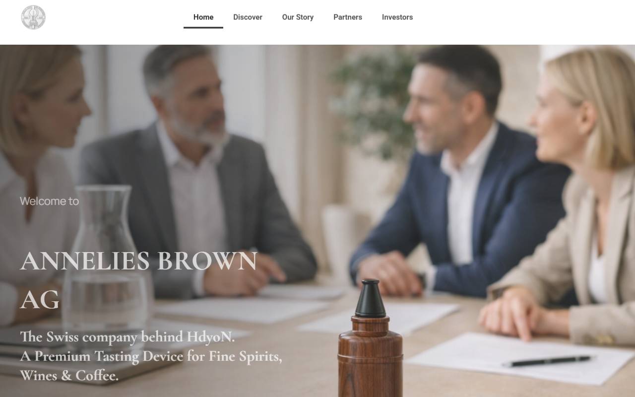 Anteprima del sito: ANNELIES BROWN AG