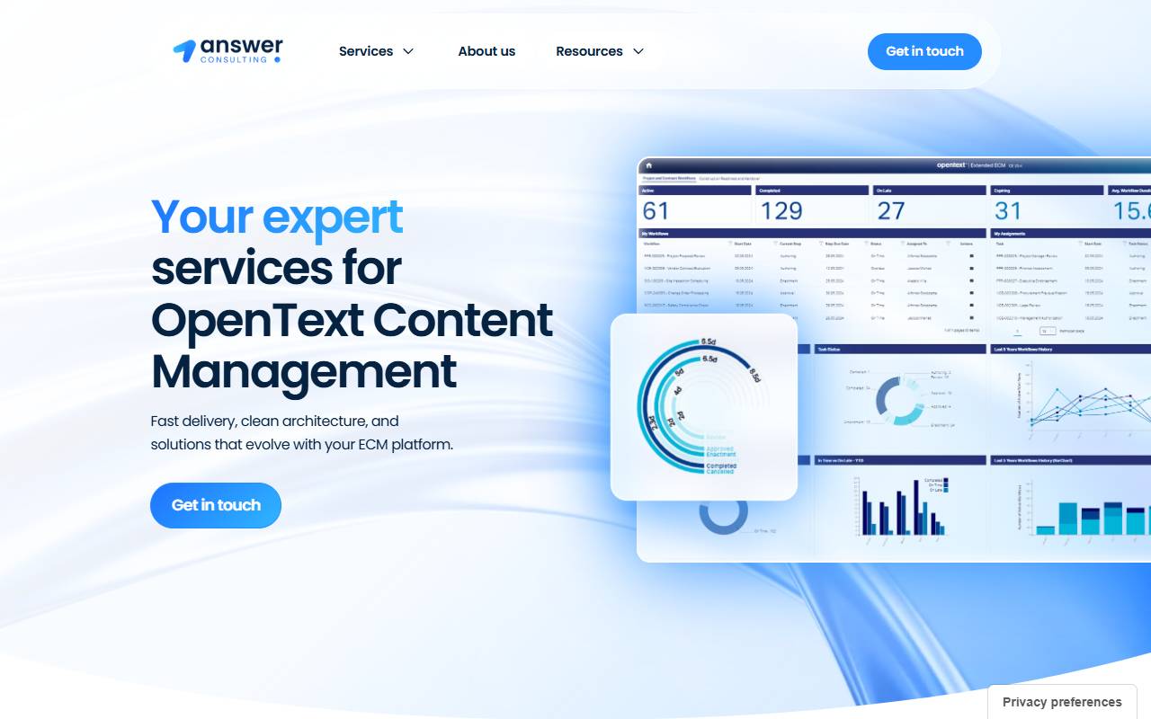 Anteprima del sito: AnswerConsulting SA