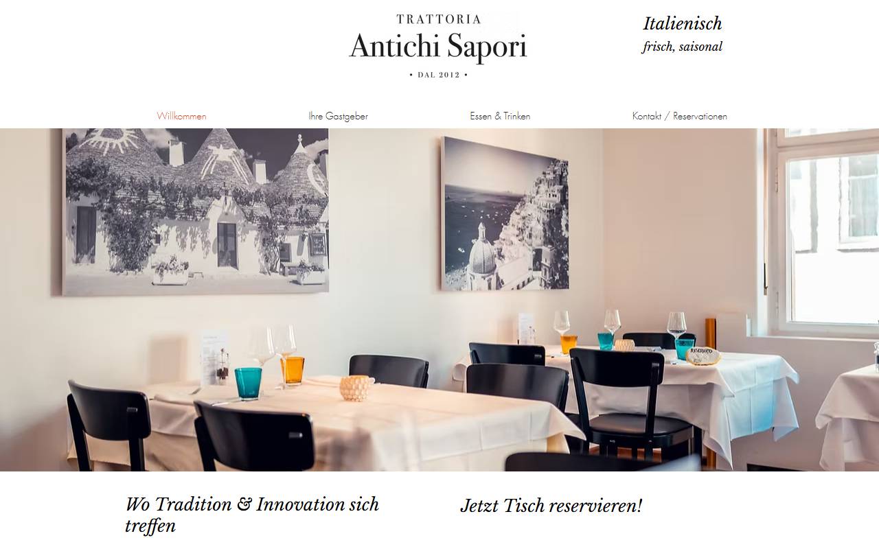 Anteprima del sito: Antichi Sapori Sagl