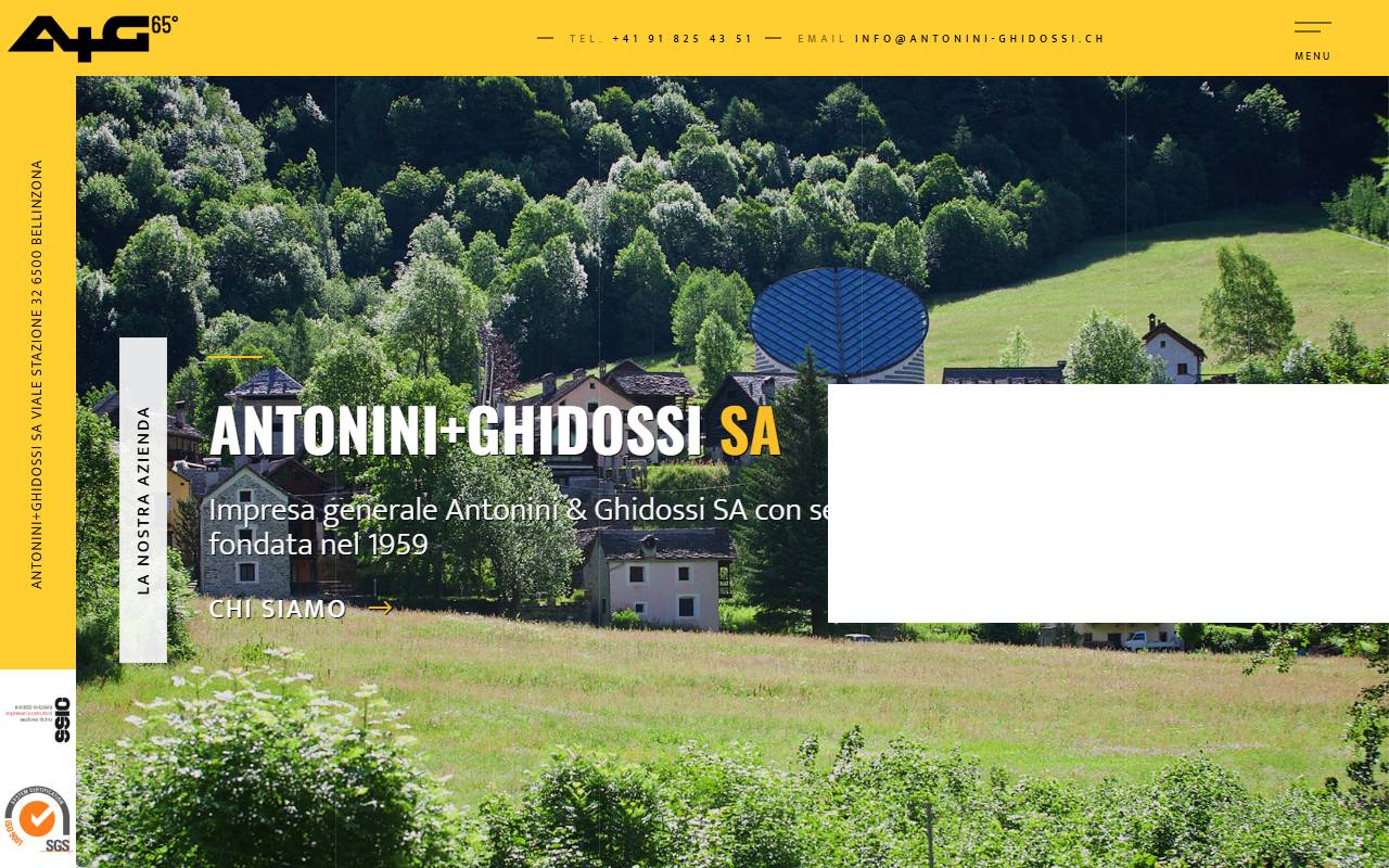 Anteprima del sito: Impresa generale Antonini & Ghidossi SA