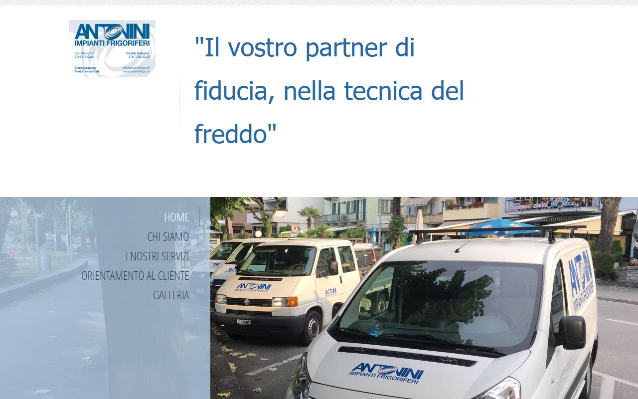 Anteprima del sito: Antonini Impianti frigoriferi