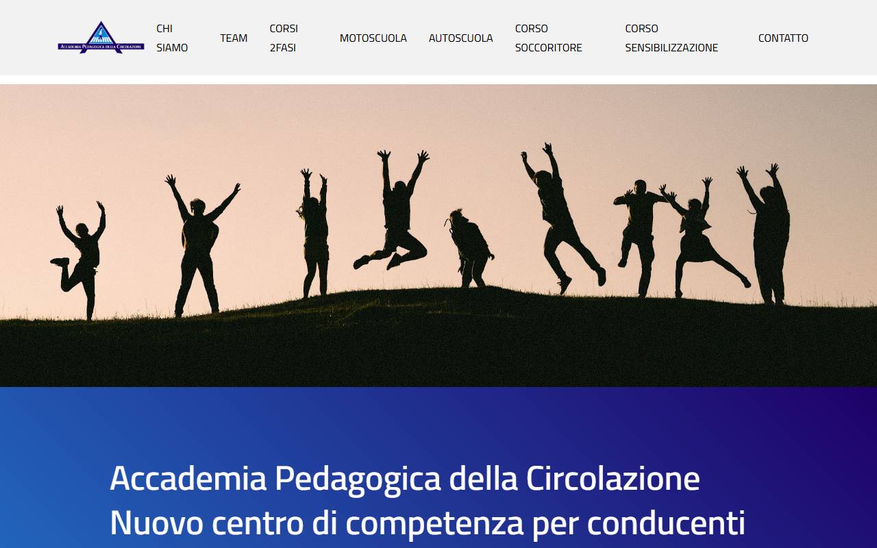 Anteprima del sito: APdC Accademia Pedagogica della Circolazione Sagl