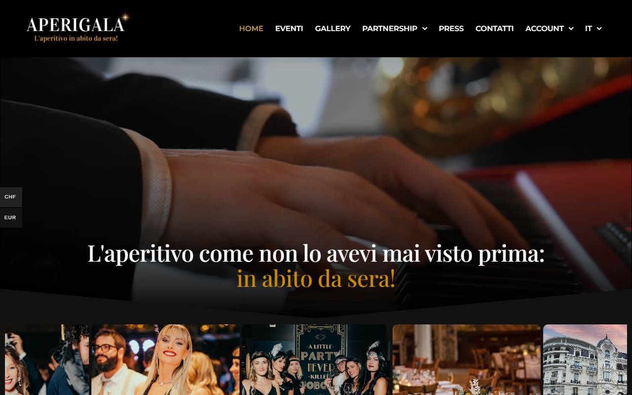 Anteprima del sito: APERIGALA Sagl