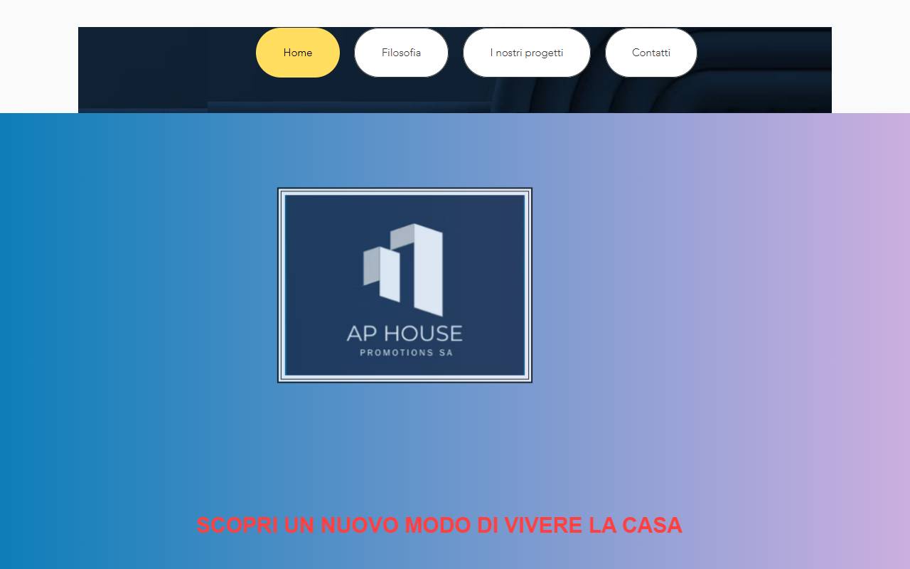 Anteprima del sito: AP House Promotions SA